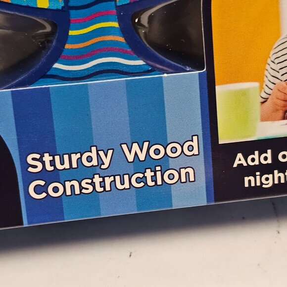 New Child Boy Girl Sturdy Mini Wood Menorah W 9 Candles Happy Chanukkah 4" - Picture 11 of 14